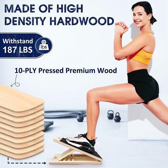 đ„Portable Wooden Slant Board For Calf Stretching