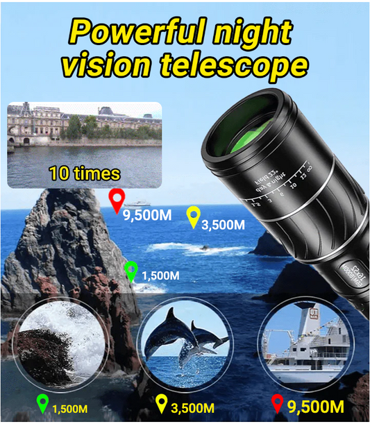 🔭 100x Dual-Focus Optical Zoom Binoculars – See 100x Closer, Crystal Clear!